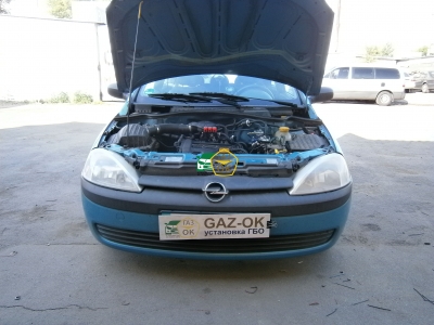 Установка ГБО на авто OPEL CORSA газ на машину Gaz Ok Газ ОК Киев